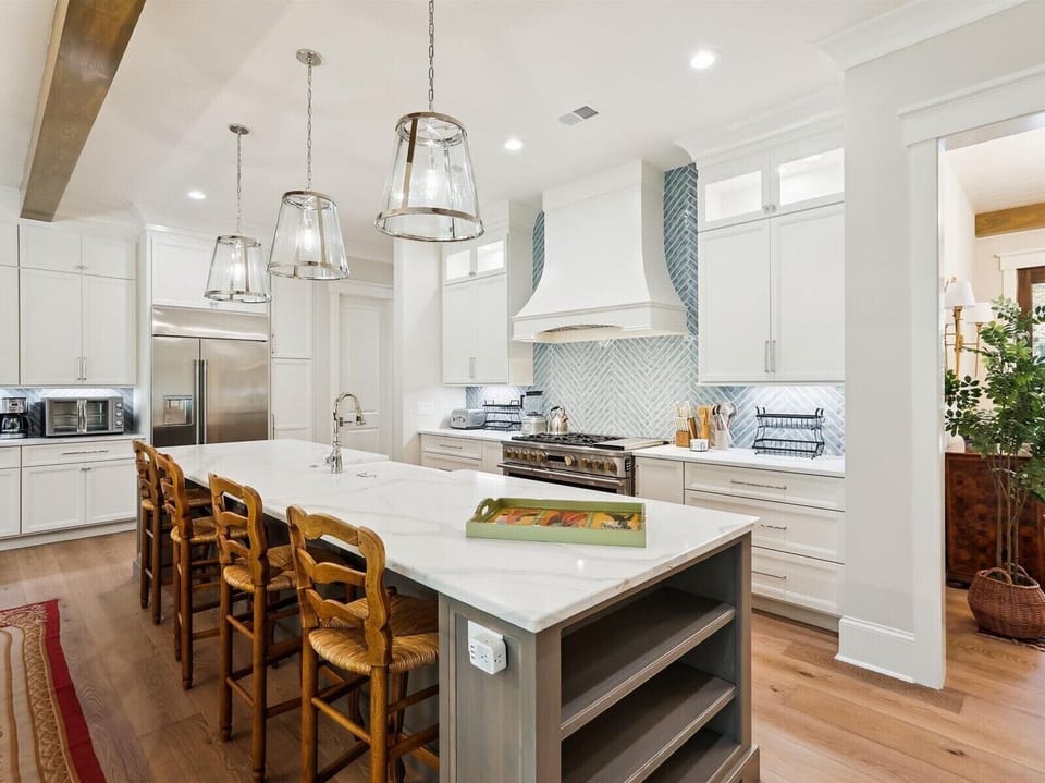 Kitchen with Large Island at 50 Planters Wood