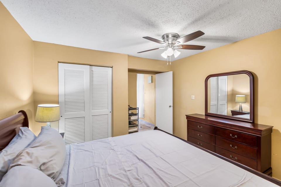 One complete condominium with all the furnishings and comforts. Your balcony overlooks the eighth-foot pool just a few feet from your doorstep. There are restaurants that specialize in local, Latin, and Caribbean food within walking distance—plenty of free onsite parking.
