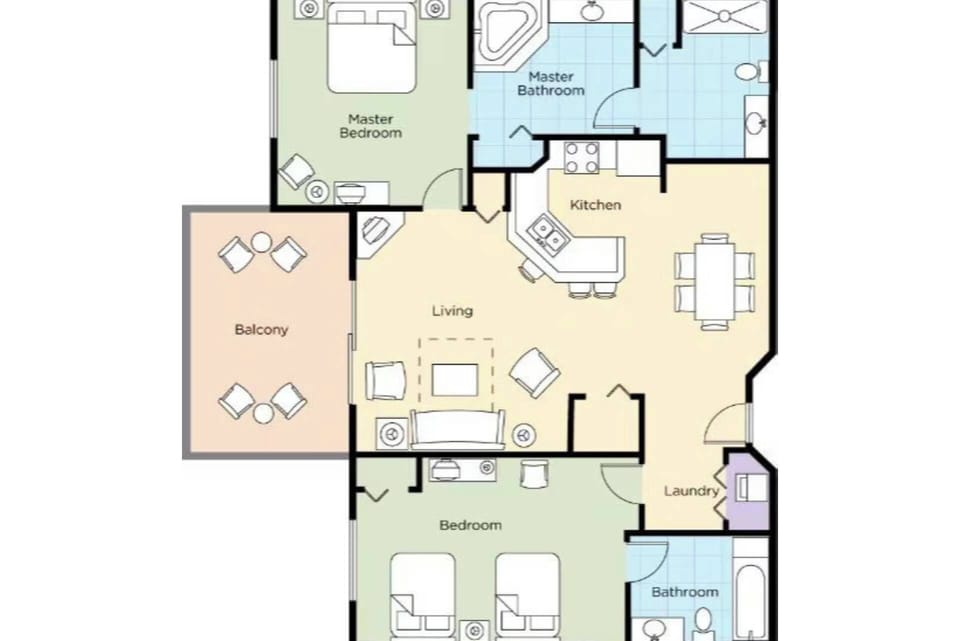 2 Bedroom Layout