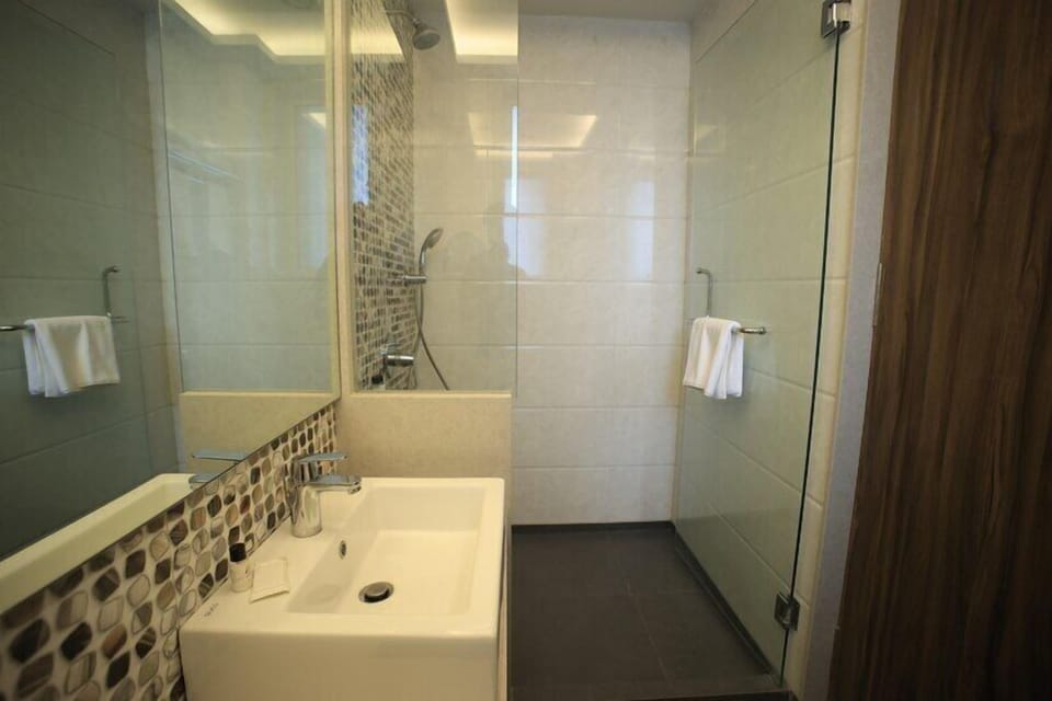 Premium Room | Bathroom | Free toiletries, hair dryer, slippers