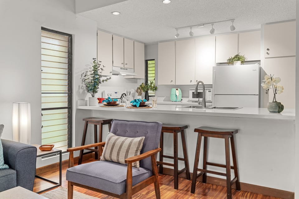 Ample counter space makes meal prepping a breeze
