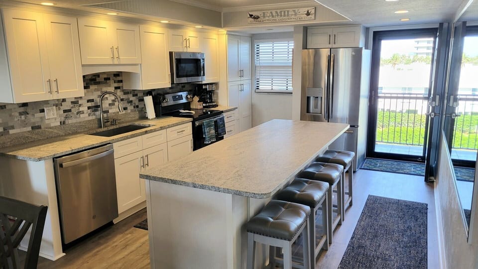 View of Kitchen from Front Door