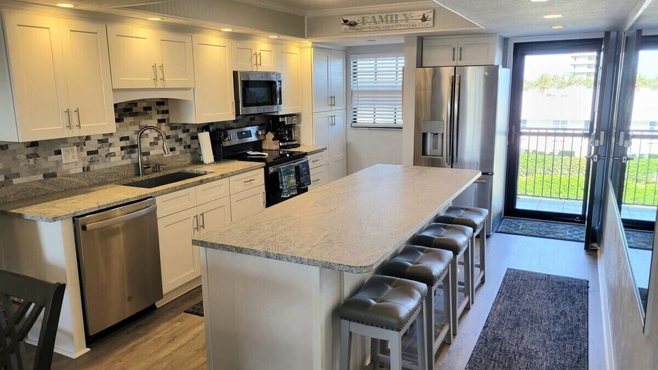 View of Kitchen from Front Door