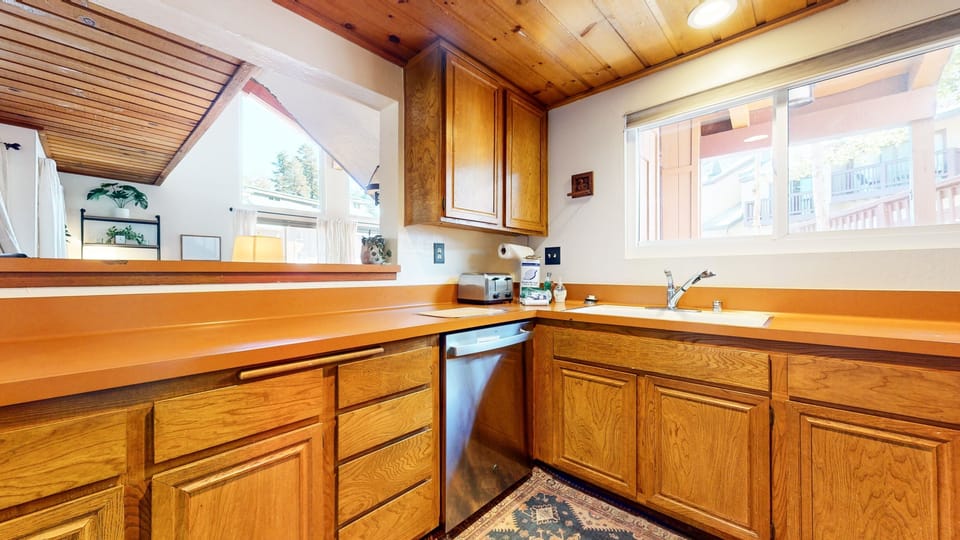 Indoors, Hardwood, Stained Wood, Sink, Sink Faucet