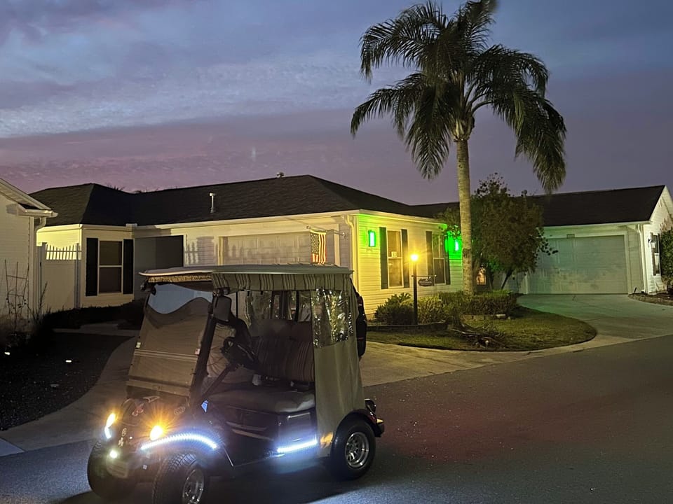 Golf cart included with rental!