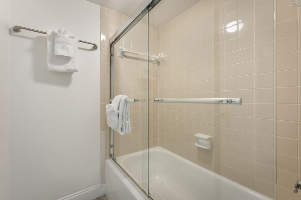Shower and tub combo.