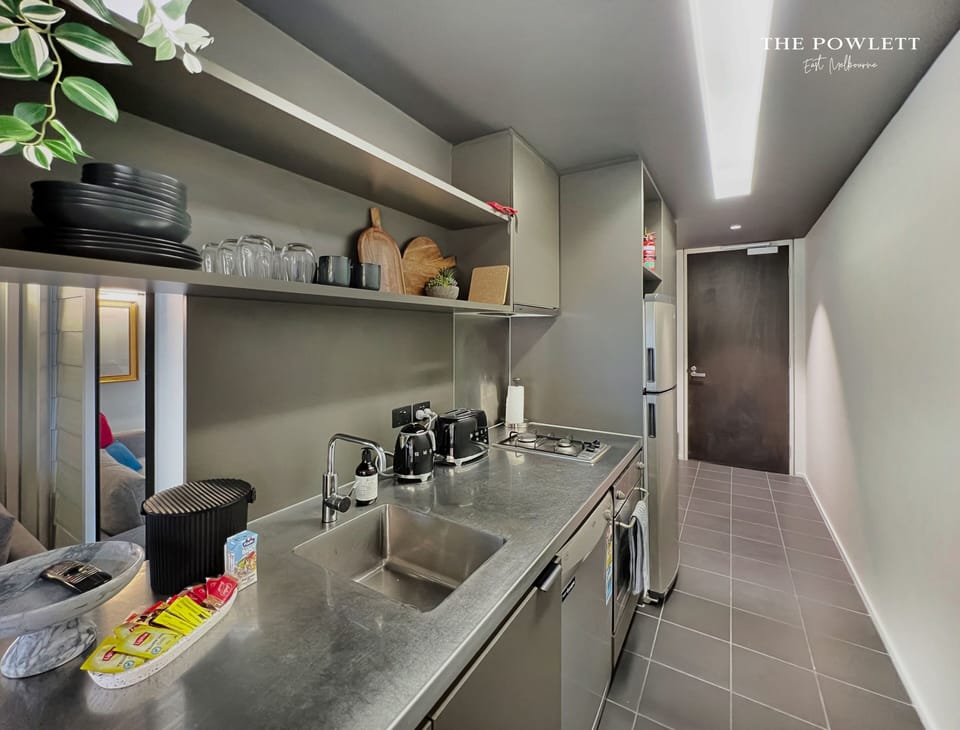 In room kitchen