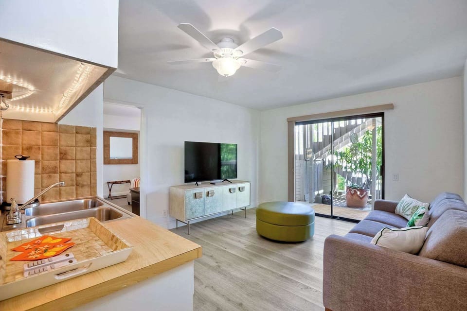 House, Multiple Beds, Patio, Garden View (Hidden Zen) | Living area | 50-inch flat-screen TV with digital channels, fireplace