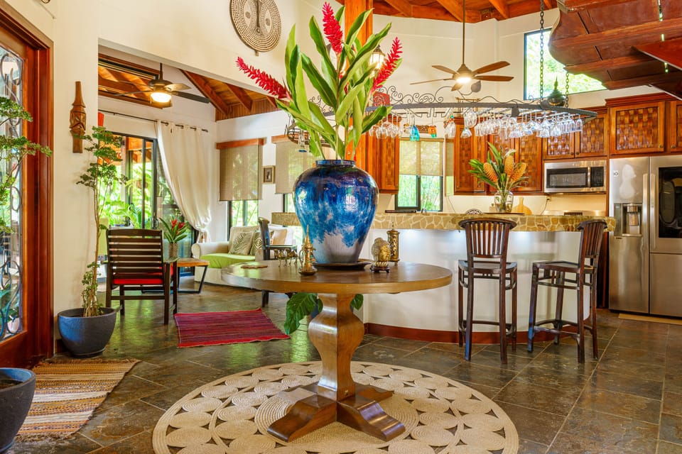 open and inviting floor plan with a warm and inviting feel throughout the home