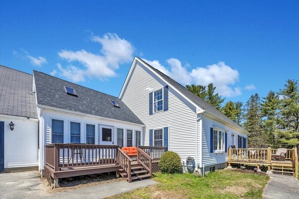 Front of house when sitting in the driveway