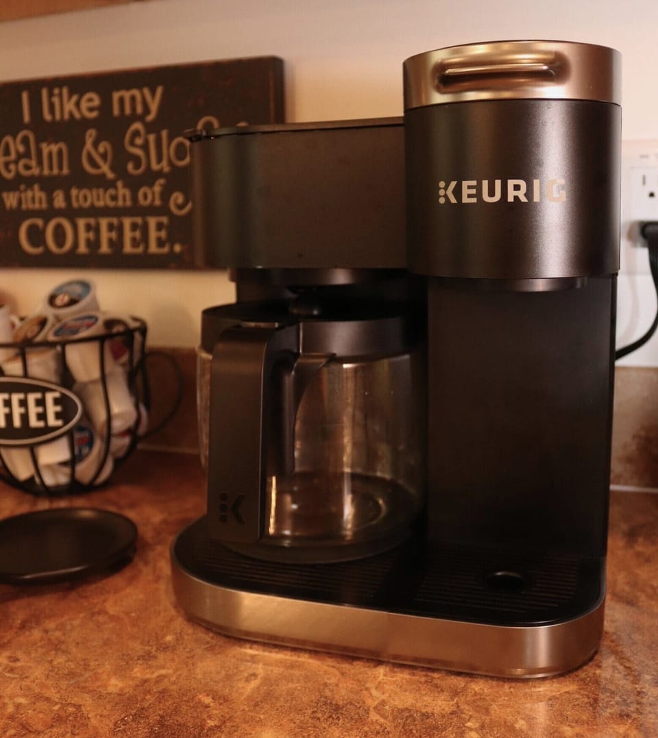 12 cup pot or k-cup...your choice!