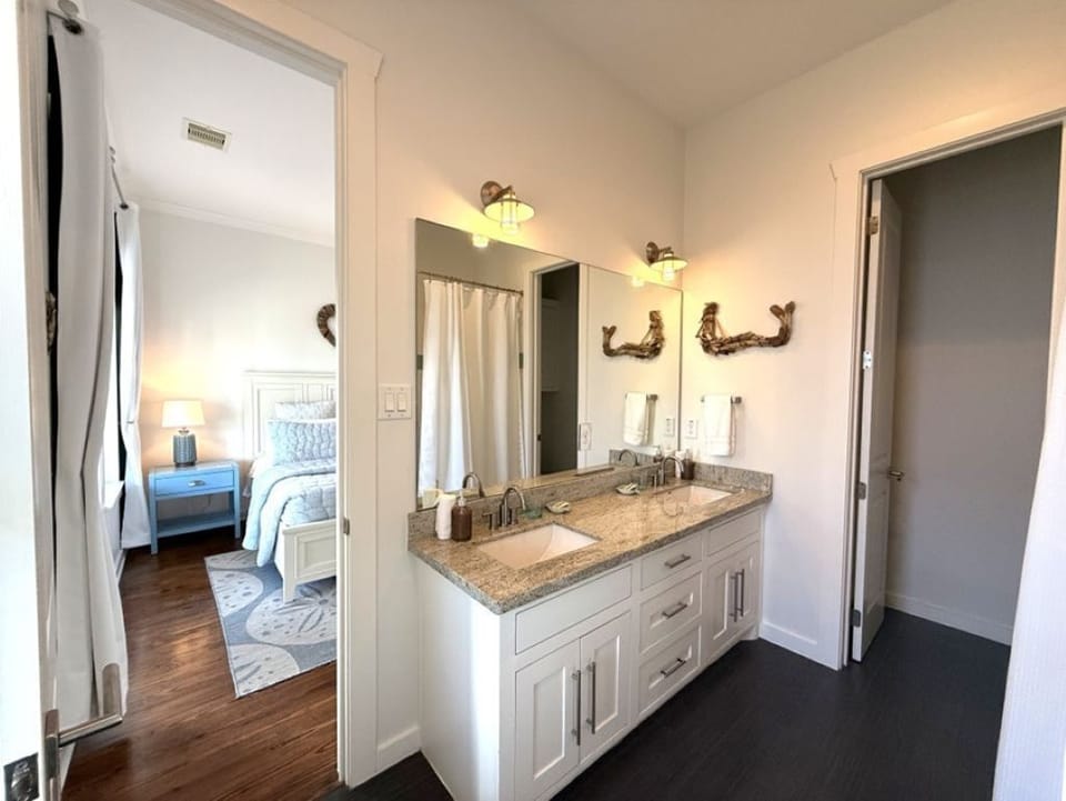 Downstairs Master Bath with Double Vanity