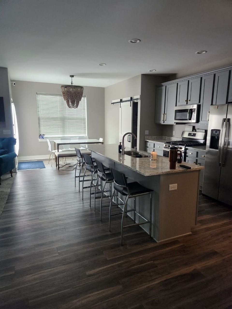 Kitchen, island , dining