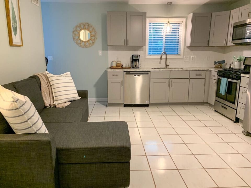The living, kitchen, and dining area are all in one room making quality time together easy!