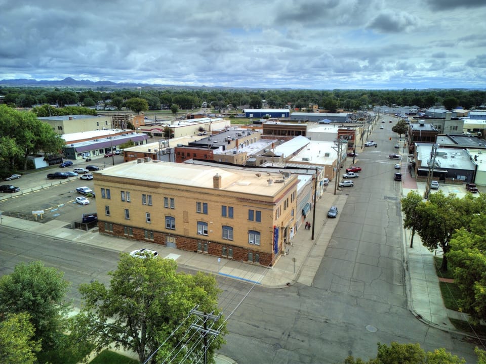 Exterior birds eye view