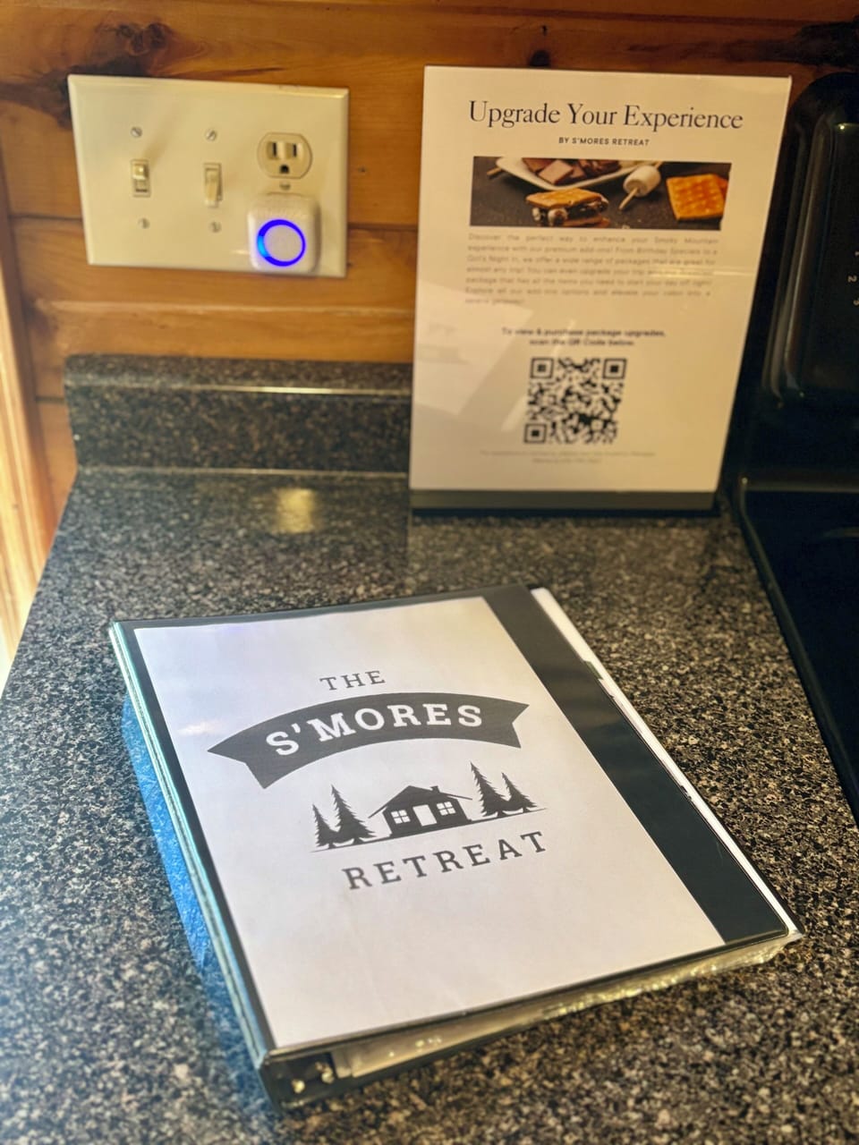 Guest binder provides details about our cabin and the surrounding area