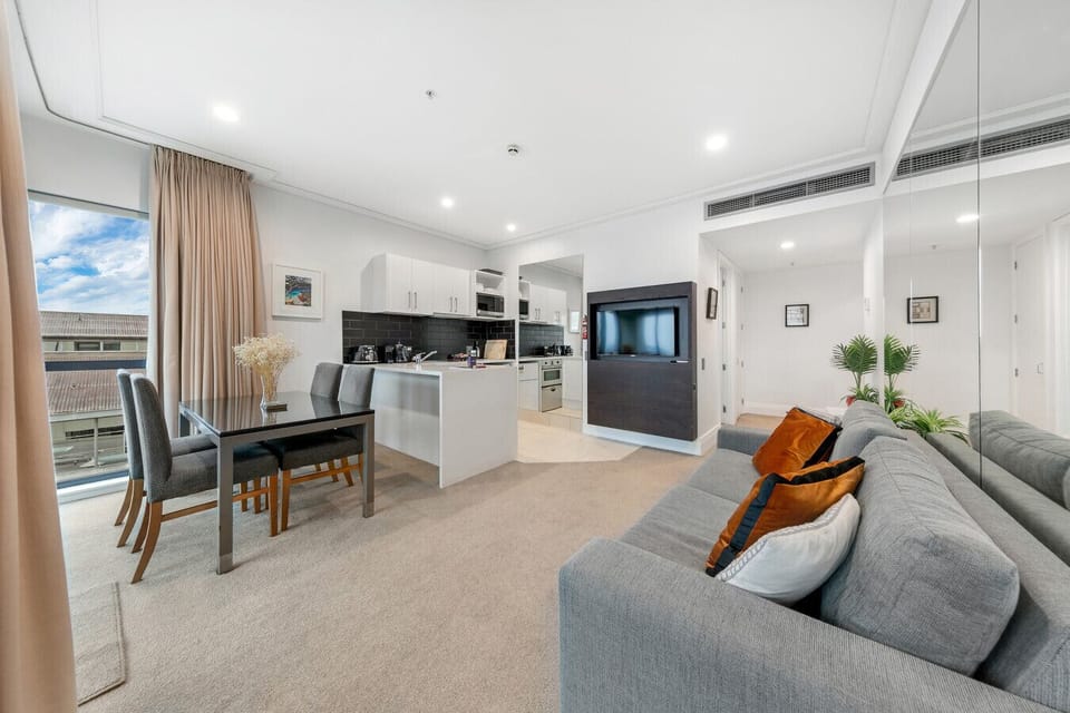 Living Area & Kitchen