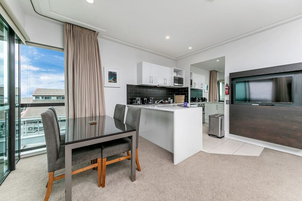 Living Area & Kitchen