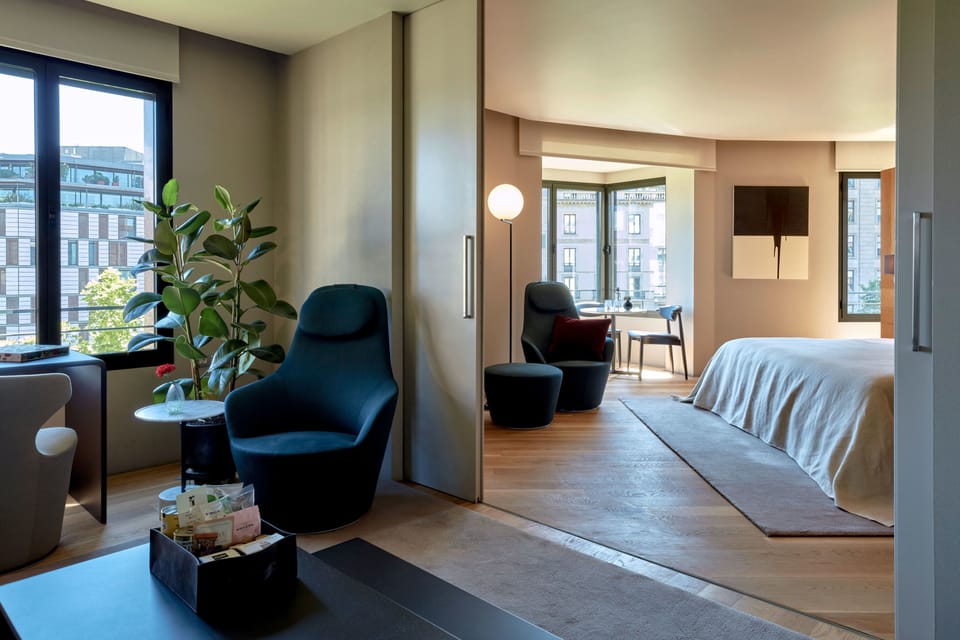 Egyptian cotton sheets, premium bedding, memory foam beds, minibar
