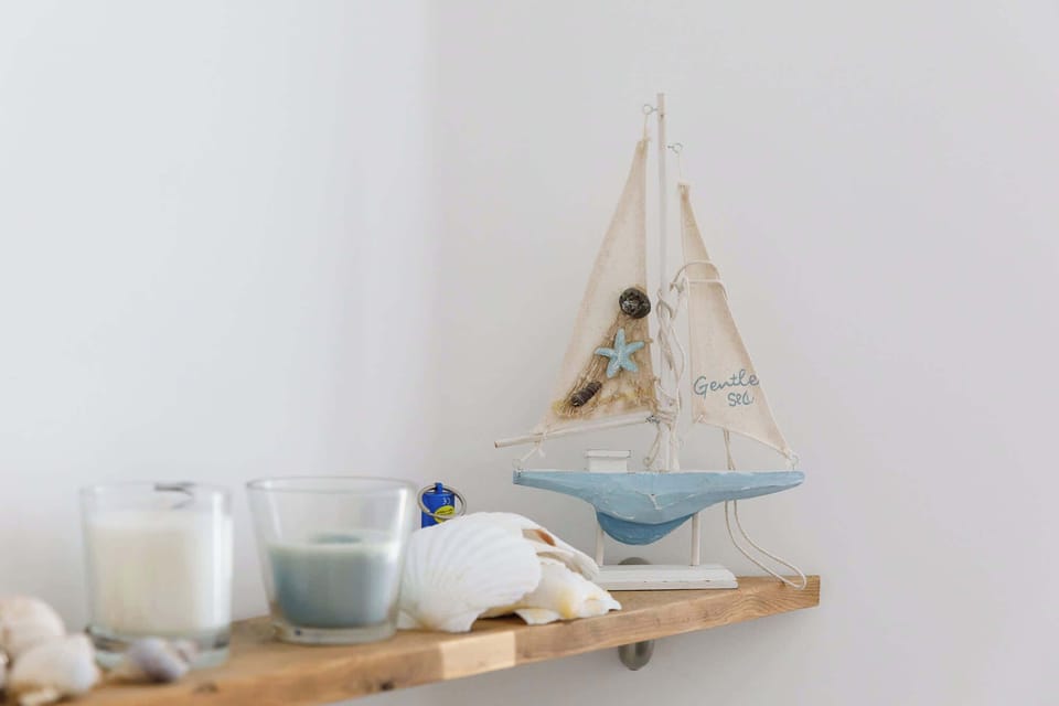Coastal touches throughout the house remind you that the sea isn't far away.