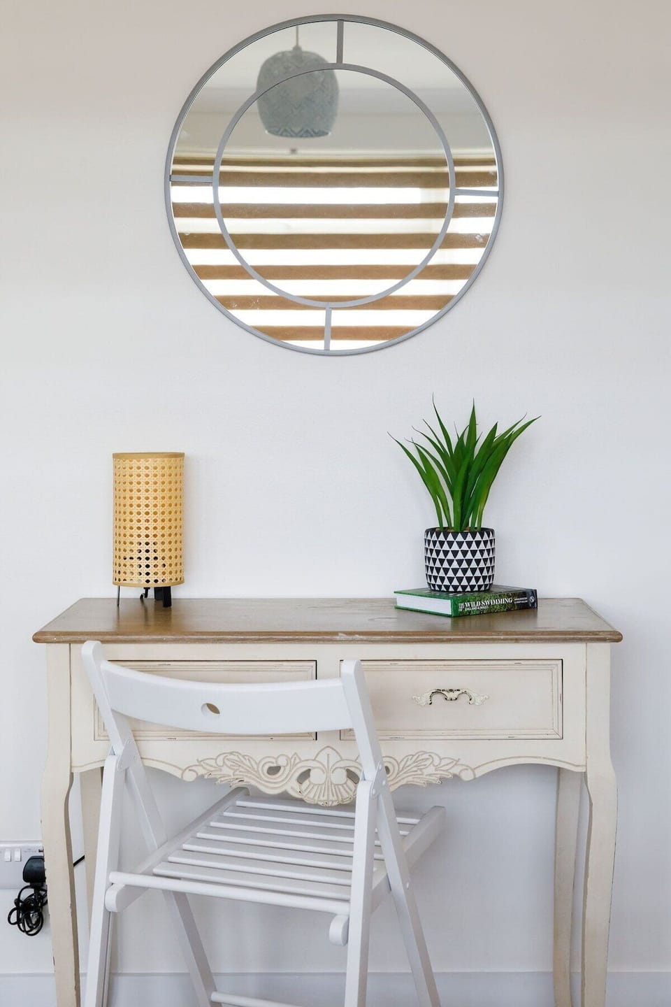 A vanity unit in the master bedroom.