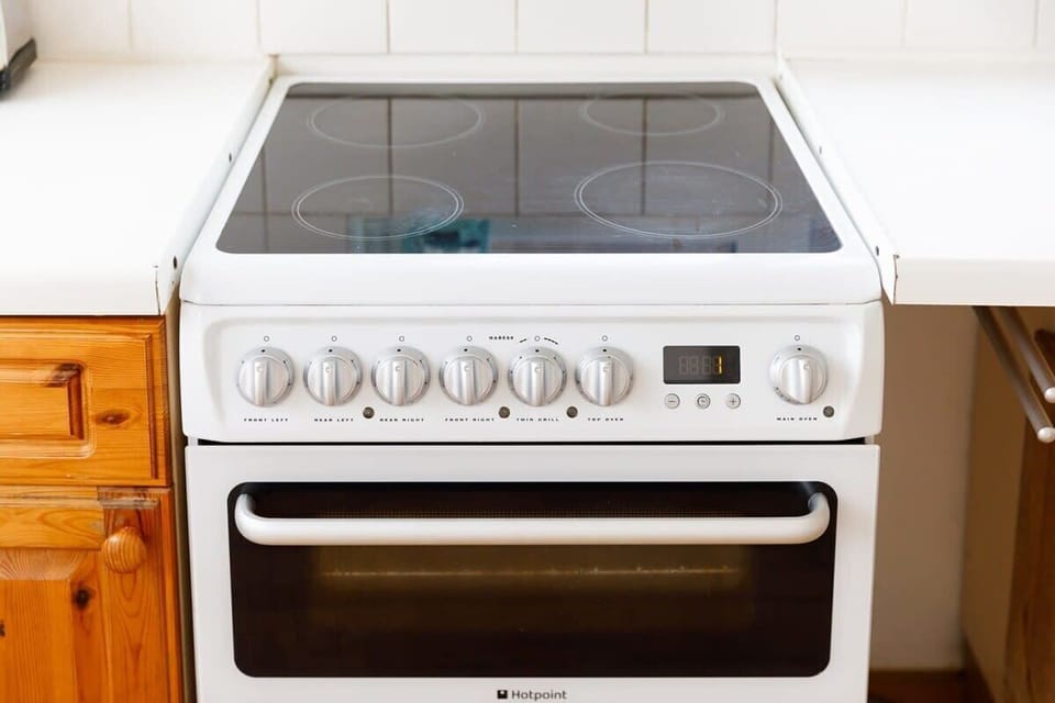 Clean and modern appliances.