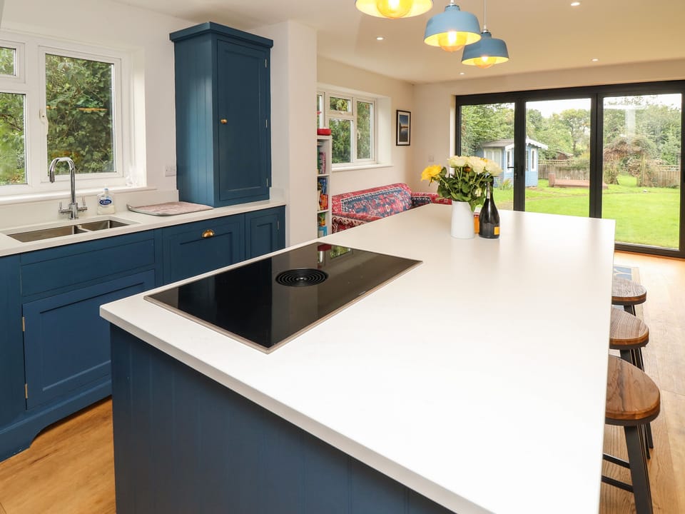 Fridge, dishwasher, electric kettle, toaster