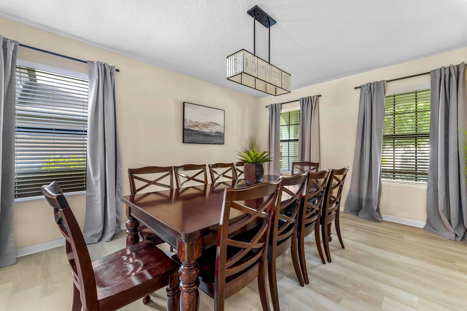 Downstairs: dining room 