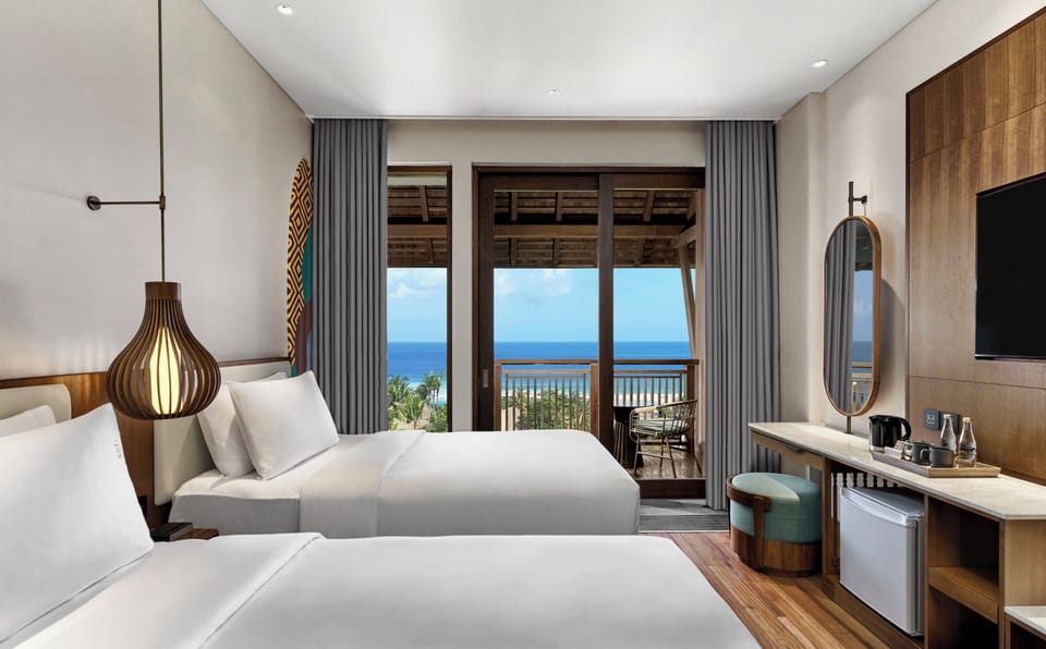 Premium bedding, pillowtop beds, in-room safe, desk