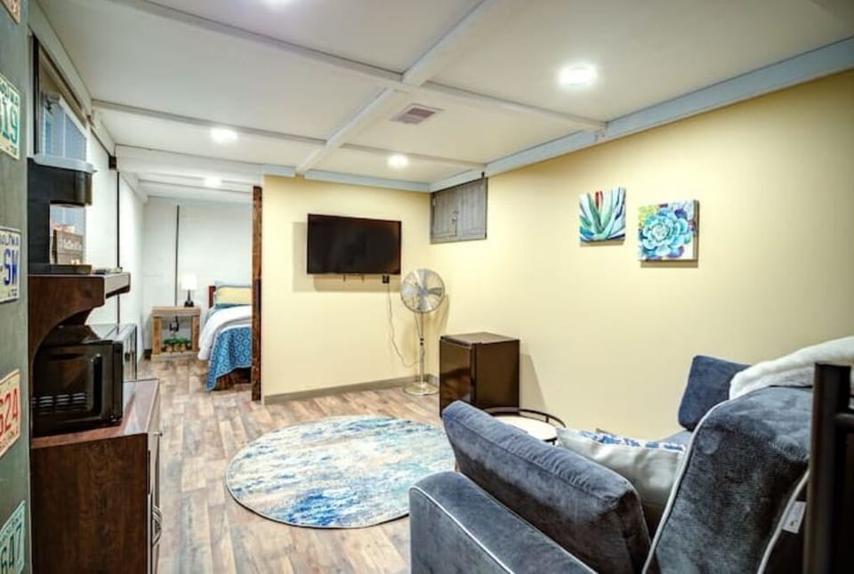 The Blue Ridge Cottage, basement living room