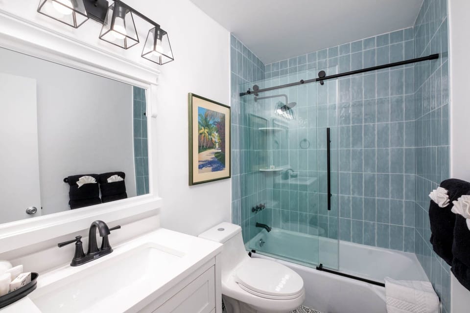 Newly remodeled guest bathroom