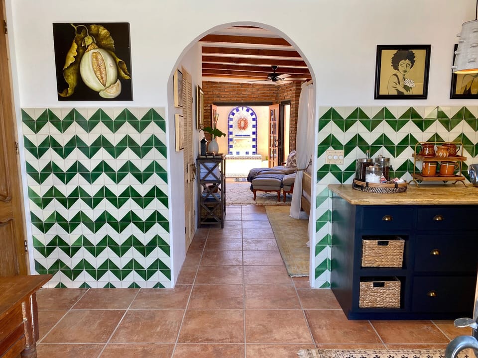 view from front door into the casita