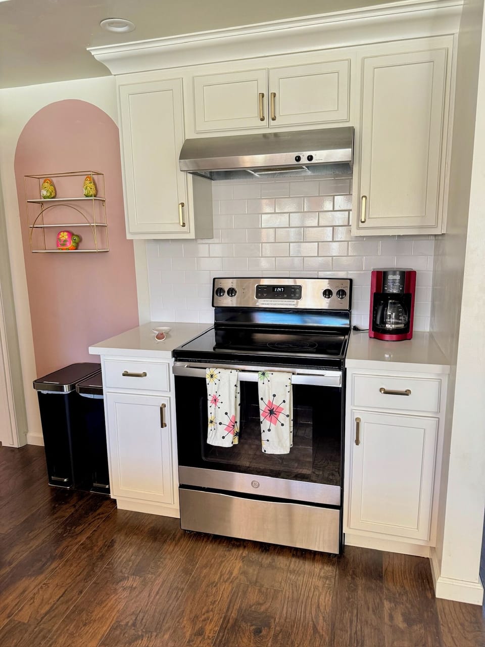 Electric range, stove and coffee station