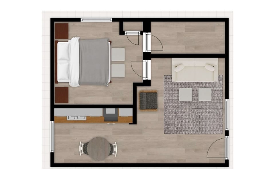 Room 103 - One bedroom suite | Floor plan