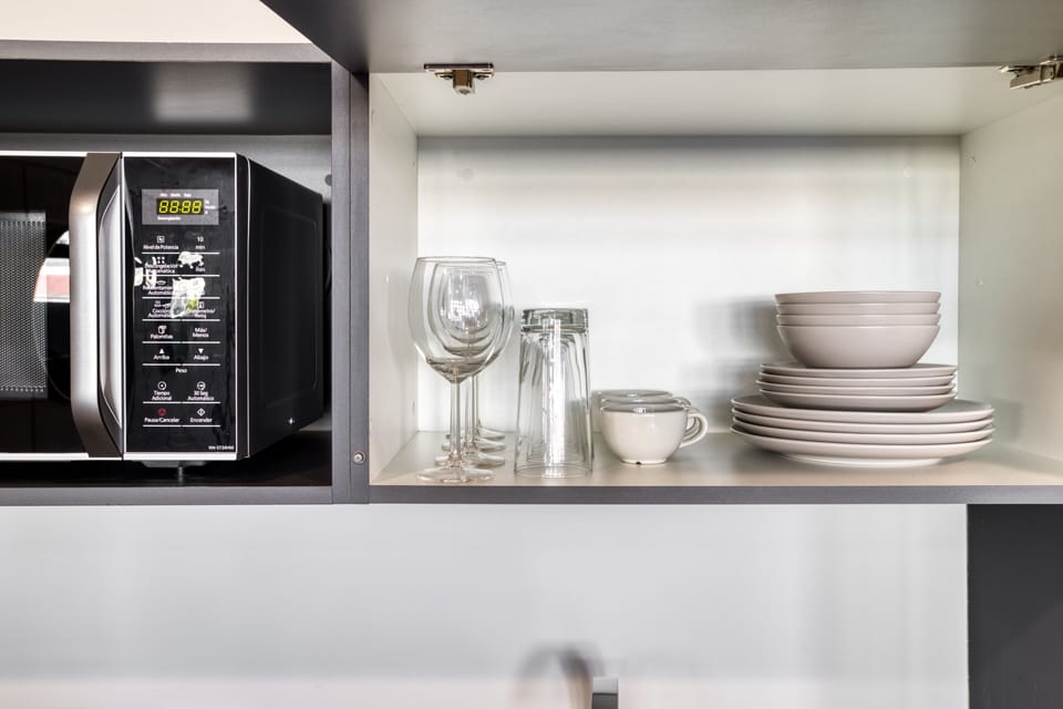 Premium Duplex Loft | Private kitchen | Espresso maker, full-size fridge, microwave, stovetop