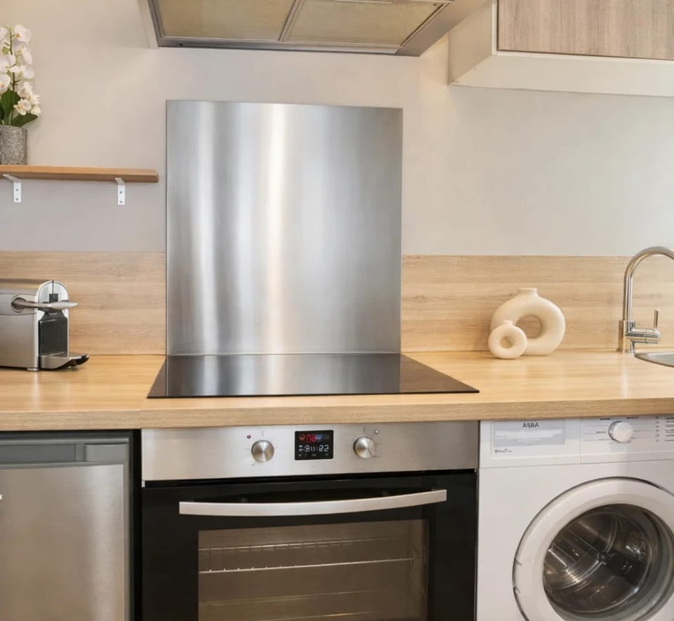 The kitchen is fully equipped