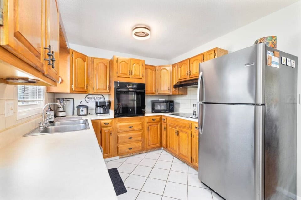 A bright and airy kitchen that makes preparing meals a breeze.