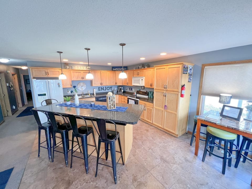 Modern cooking appliances and spacious countertops, the kitchen has it all!