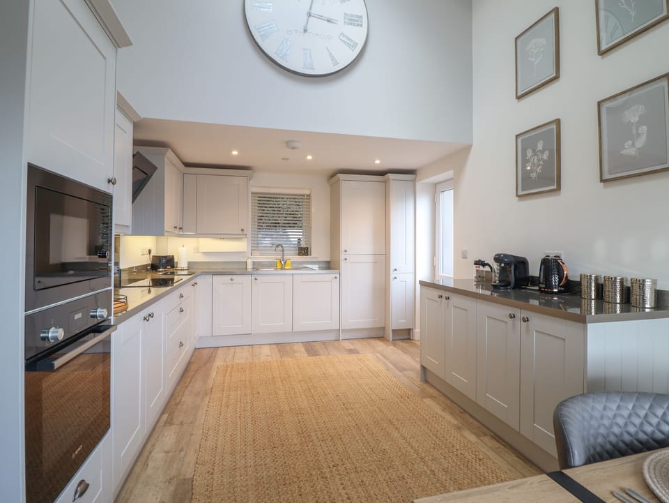 Fridge, dishwasher, electric kettle, toaster