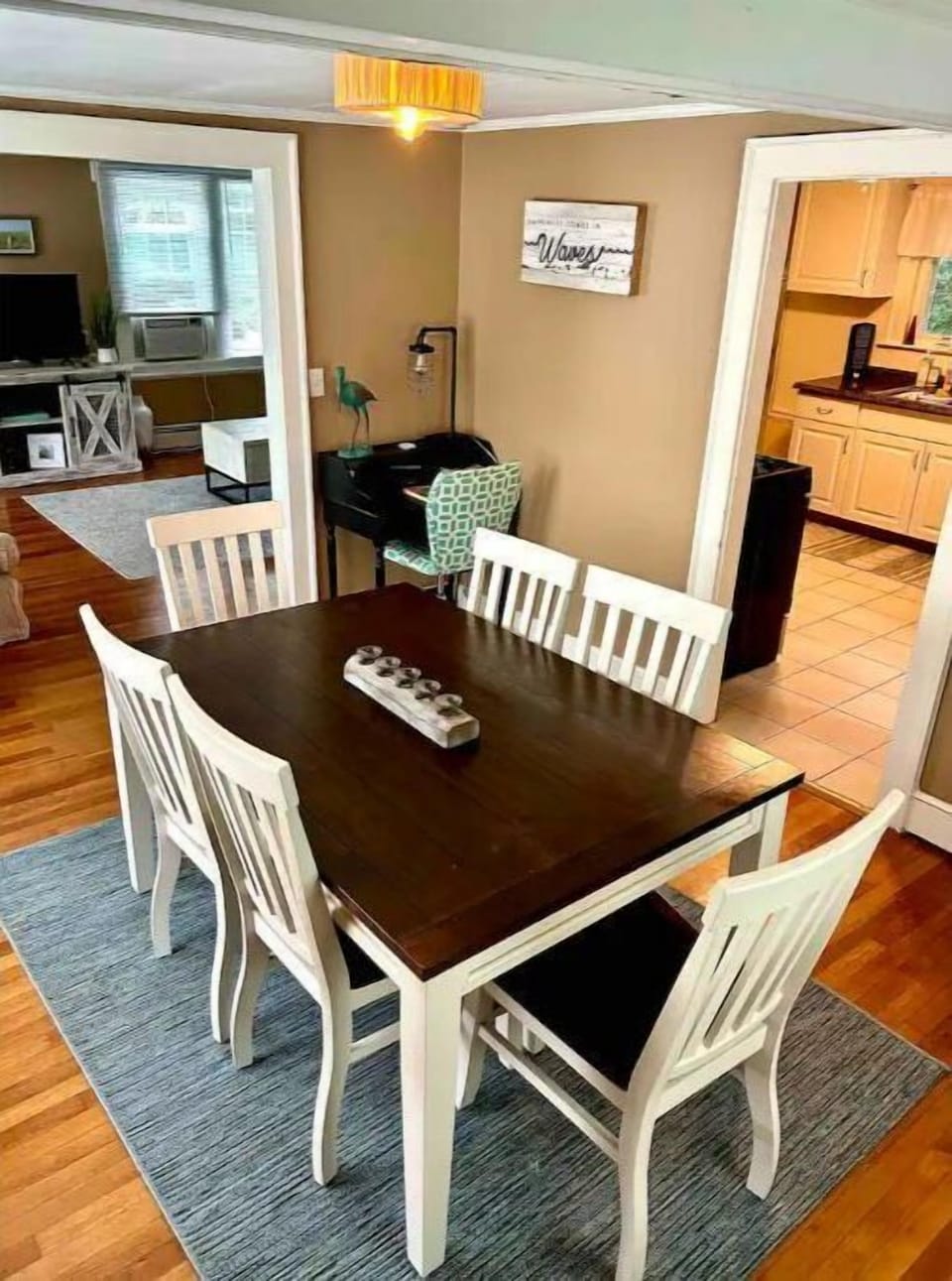 Dining room is off the kitchen and living room all very nice & open area