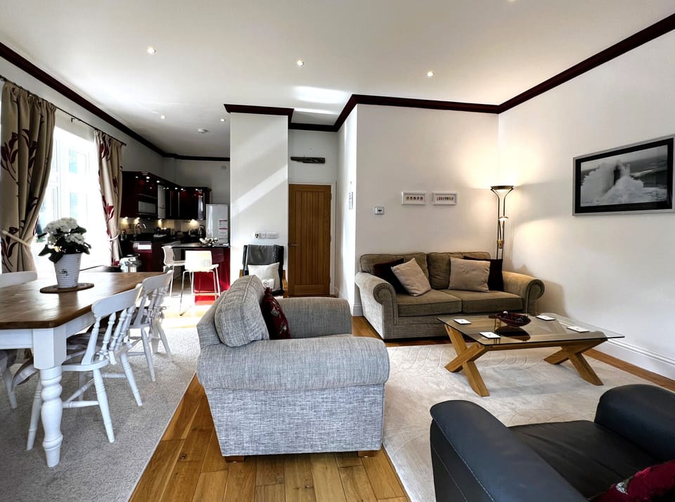 Open plan Living room, dining area and kitchen