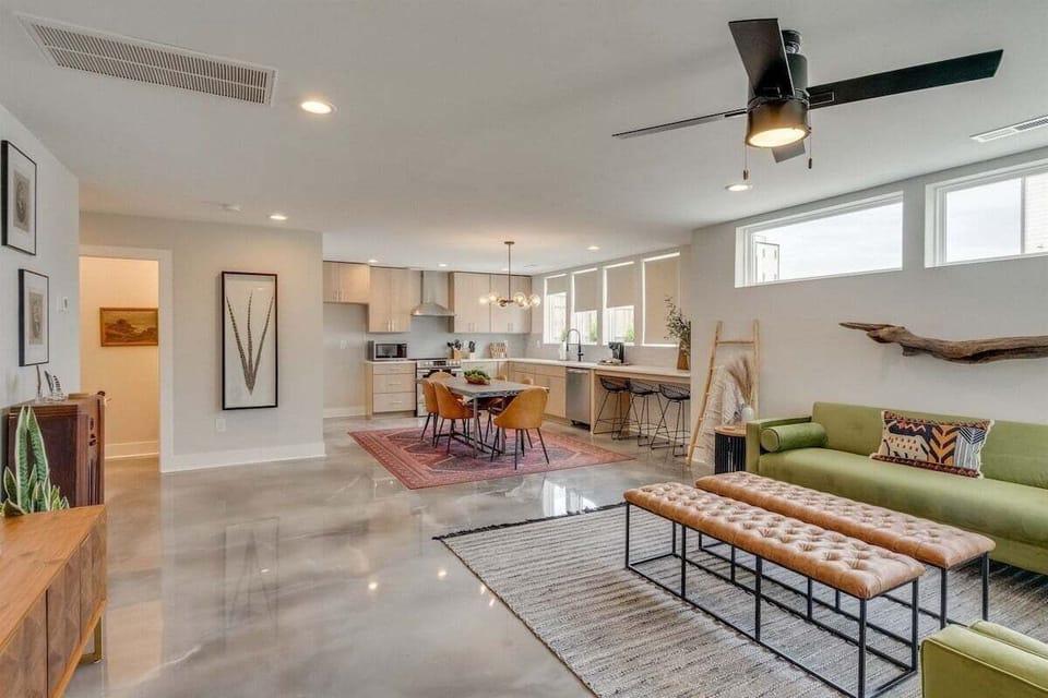 Living and dining area view