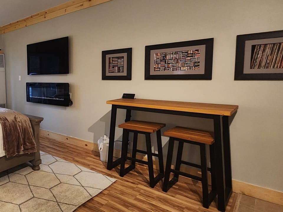 Sitting area with charging outlet
