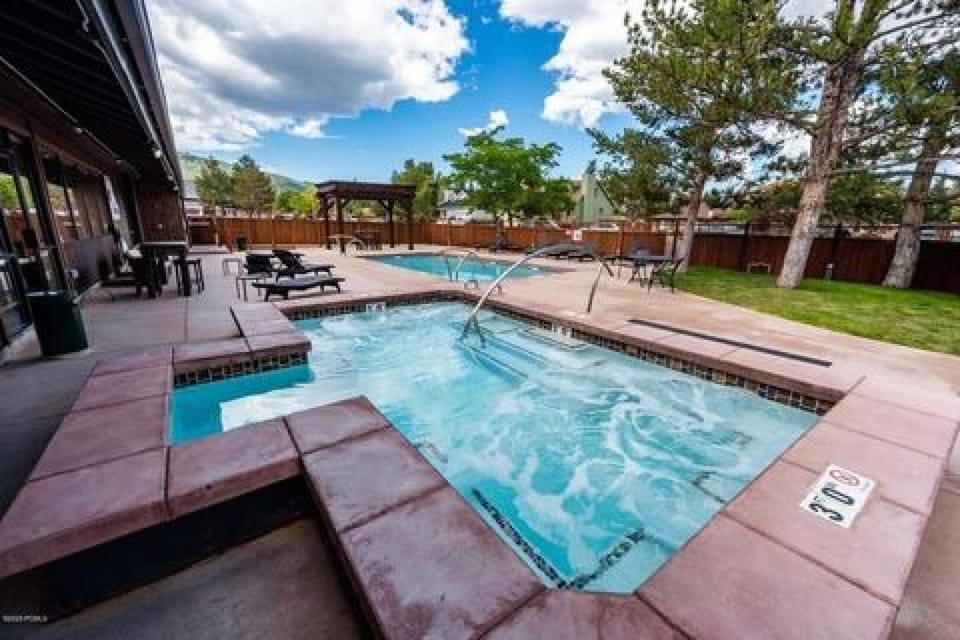 Pool and Hot Tub just outside the Main Prospector Building