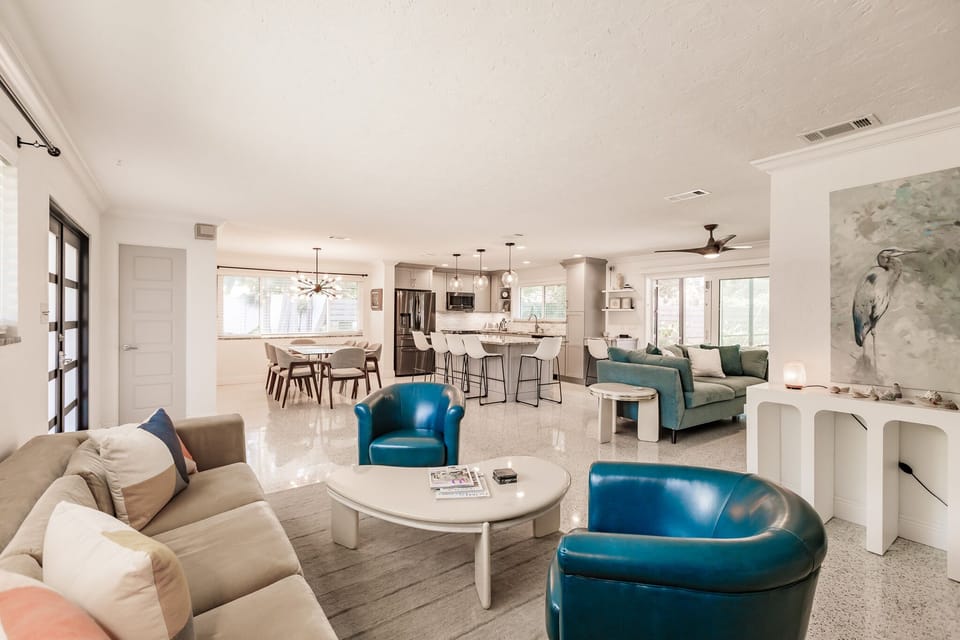 Open-concept living space