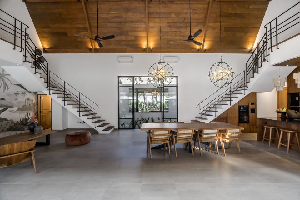 Deluxe Villa, 4 Bedrooms, Private Pool, Pool View | Living area | 32-inch Smart TV with digital channels