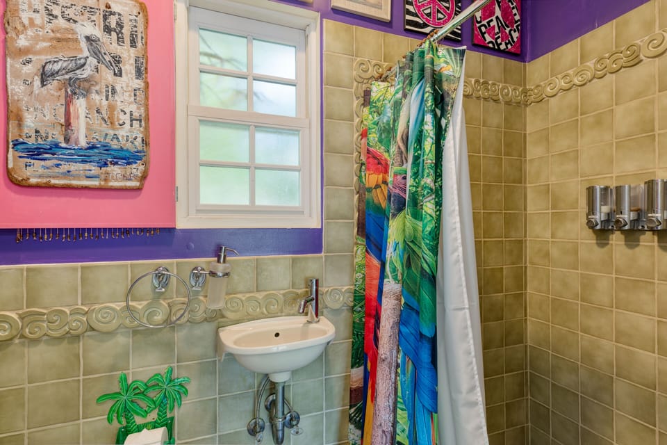 Bathroom 2 offers a shower. (Monkey House)