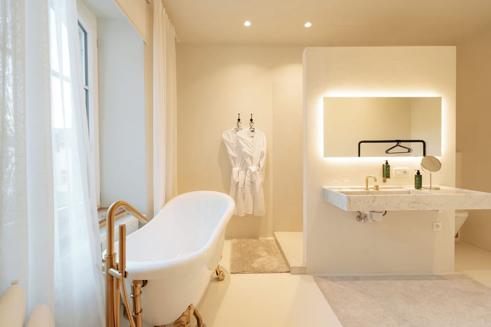 Deluxe Room | Bathroom | Free toiletries, bathrobes