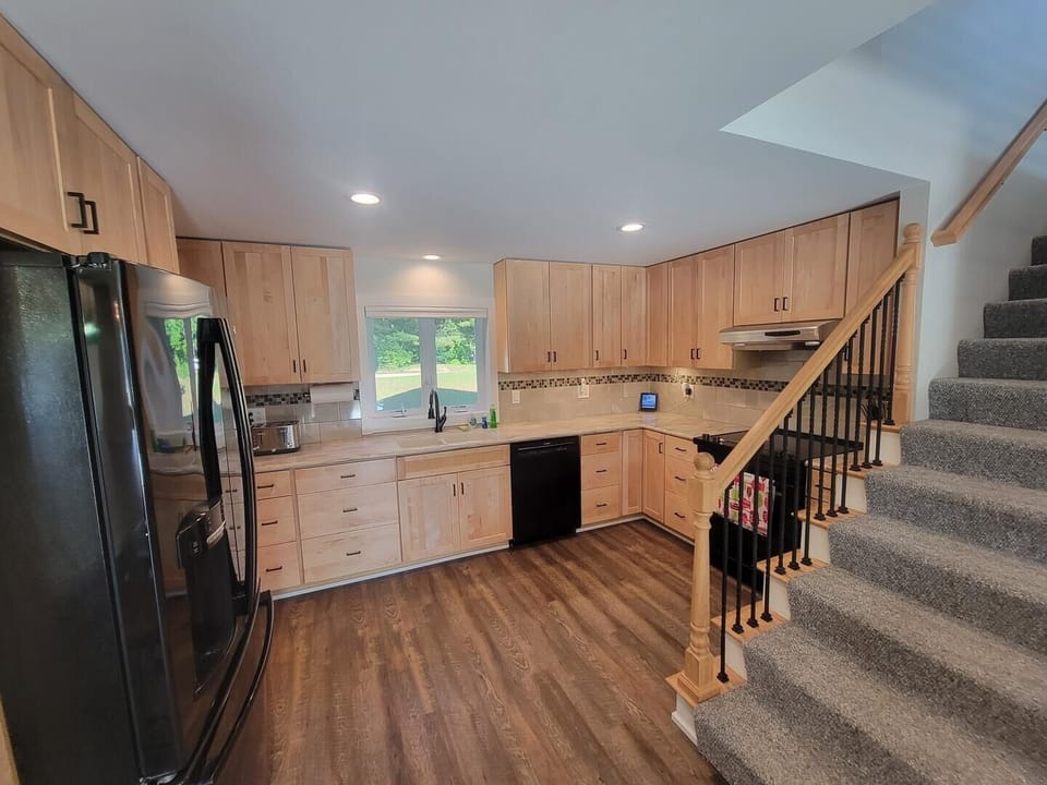 Kitchen on the main level- beautiful and bright