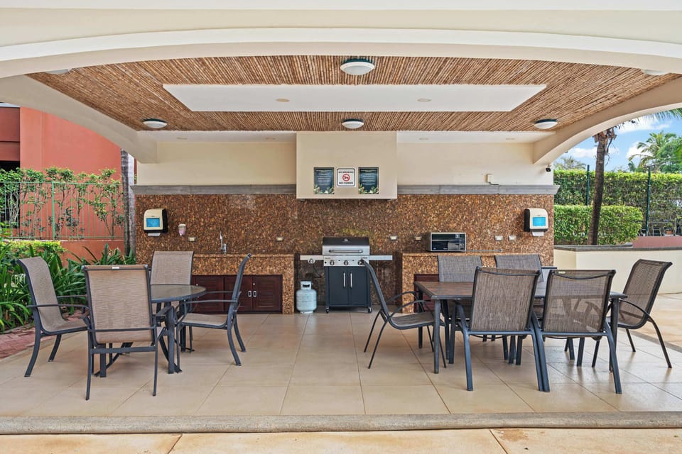 Community Dining Area with BBQ Grill